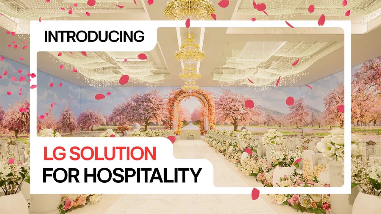 LG Solution for Hospitality 영상의 타이틀 장면